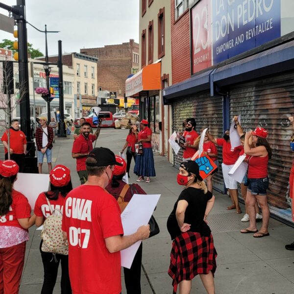 CWA LOCAL 1037 AND LA CASA DE DON PEDRO WORKERS RALLY IN NEWARK AHEAD OF NLRB VOTE