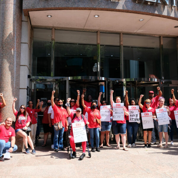 It's About Respect! DCF Clerical Workers Deliver Letters in Trenton to Demand Telework Inclusion