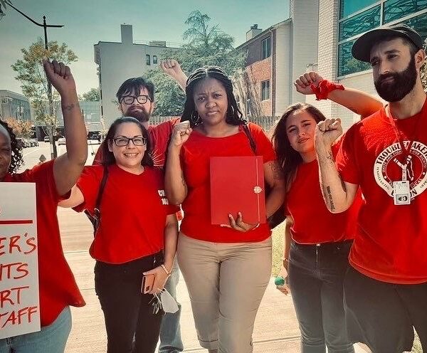 Parents Show Support For The Leaguers Workers In Rally For A Fair Contract