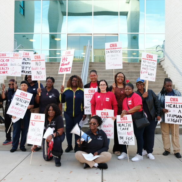 CWA 1037 Members at The Leaguers, Inc. Rally for Healthcare