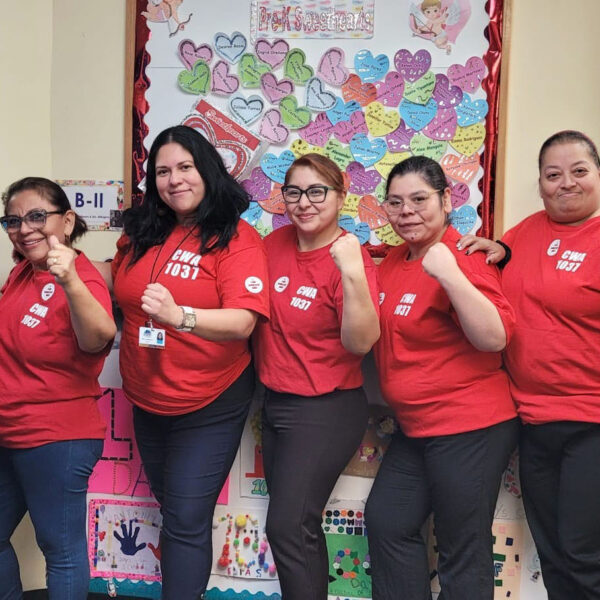 La Casa De Don Pedro Workers Participate in Sticker Action for Full Staffing