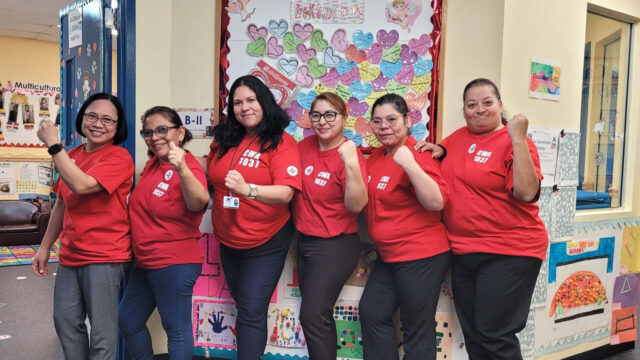 La Casa De Don Pedro Workers Participate in Sticker Action for Full Staffing